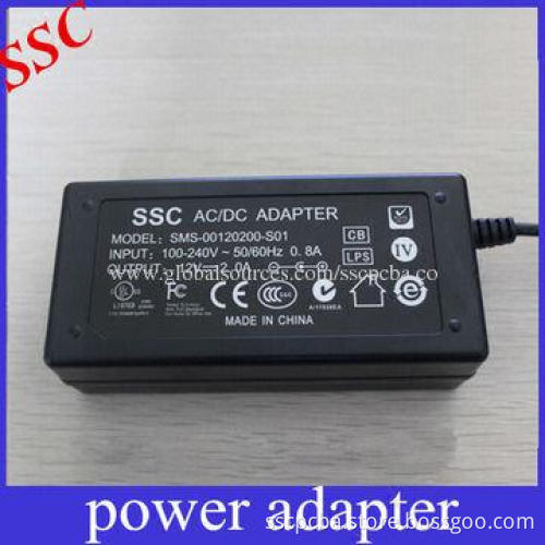 24W Switching Power Adapter, High Efficiency, 100% Full Load Burn-in Test